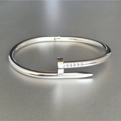Pulseira Masculina Luxo Prego em Aço Inoxidável
