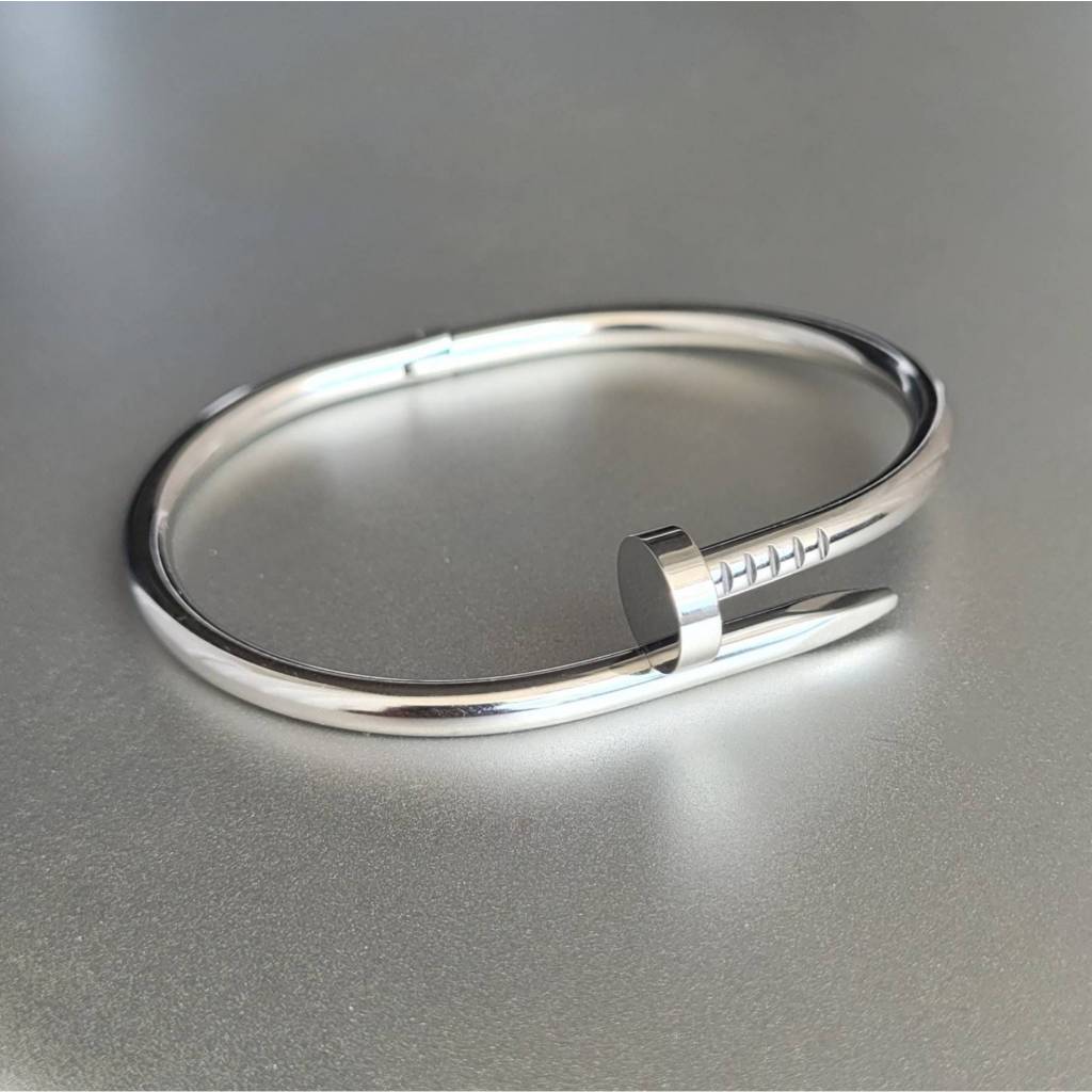 Pulseira Masculina Luxo Prego em Aço Inoxidável
